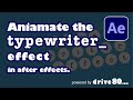 Typewriter Text Effect - After Effects (in less than 2 minutes)