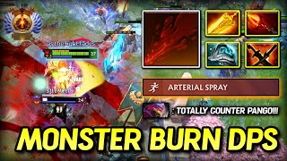 MONSTER BURN DPS CARRY Bloodseeker Radiance + LVL5 Dagon Build 100% Hard Counter Pangolier DOTA 2