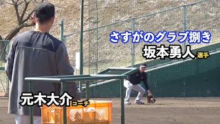 巨人坂本勇人選手のノックに「軽くだけど上手いよなー」とファンも見入ってしまうグラブ捌き！読売ジャイアンツ