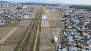 空中散歩110＊草谷川　兵庫県加古川市八幡町⇄神戸市西区神出町＊KUSATANI RIVER Yahatacho Kakogawa⇄Kandecho Kobe Hyogo Japan