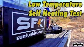 Self Heating LiFePO4 Battery Low Temp Test - SKF 300Ah