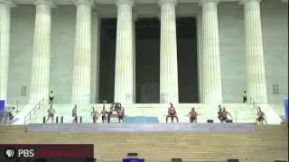 Destiny Church New Zealand Haka performance at the Lincoln Memorial