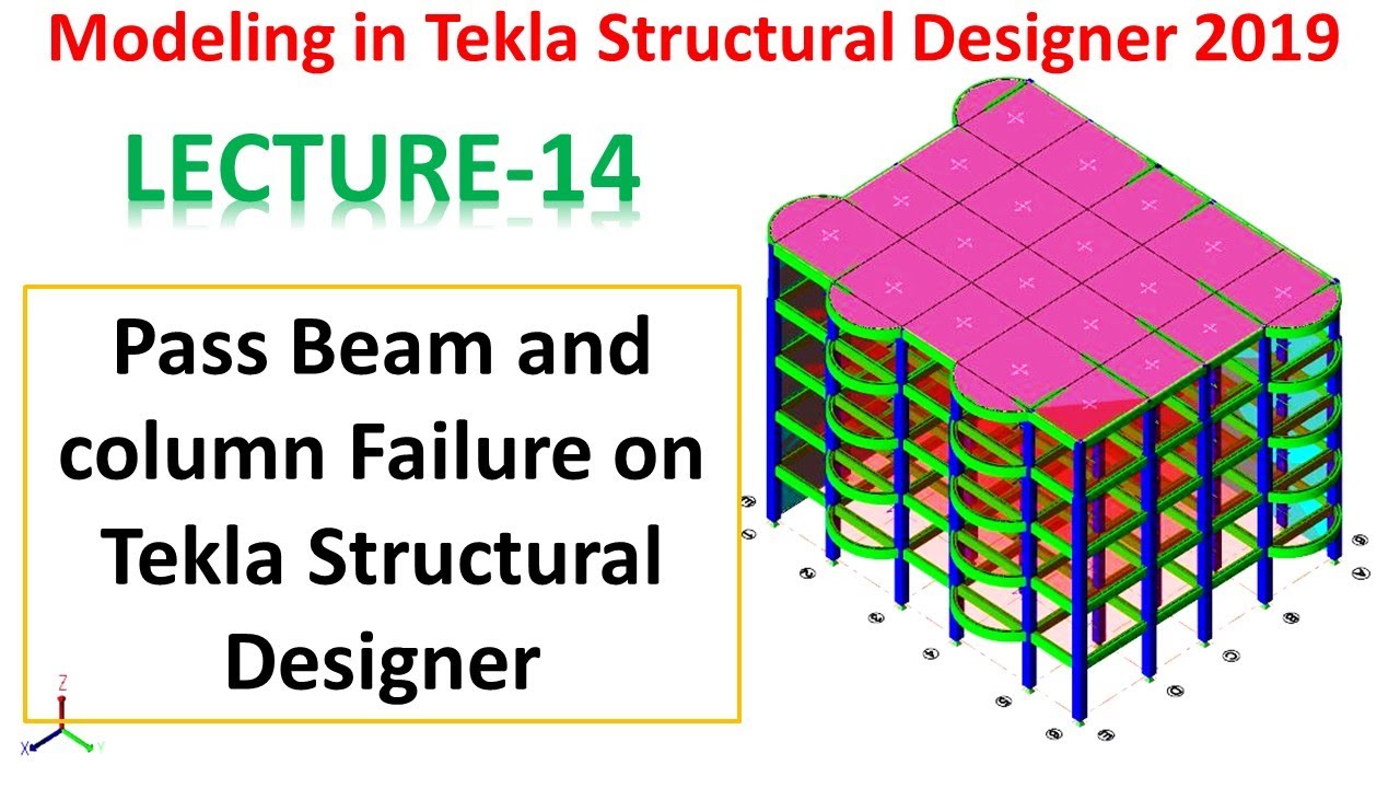 Modeling In Tekla Structural Designer 2019 | Pass Beam And Column ...