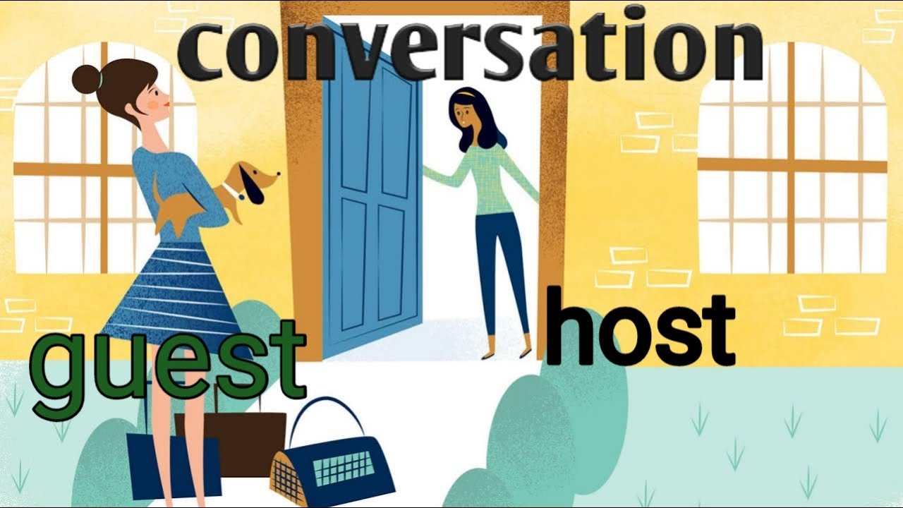 #guest Conversation Between Guests And Host,simple English ...