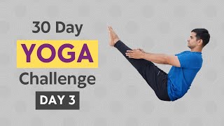 30 Day Yoga for Beginners | Day 3 | Yoga with Naveen