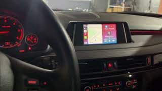 BMW X5 F15 2018 - Apple Carplay, Android Auto на штатный монитор, установка LED ламп D1S