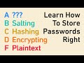 Password Storage Tier List: encryption, hashing, salting, bcrypt, and beyond