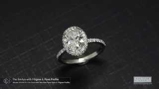 The Emilya with Filigree \u0026 Pave Profile