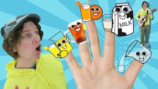 Family Finger Drinks Song | Learn Drink Names | Learn English Kids