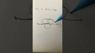 How to draw lips easy #short
