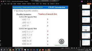 Cplex Tutorial part 2 of Example 1