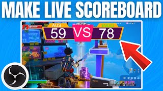 How To Make Live Scoreboard For OBS