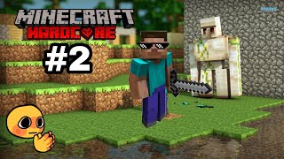 Minecraft hardcore part 2 | Exploring world killing iron golem | Minecraft hardcore |•Spy gaming 64•