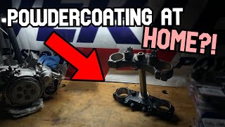 Powder coating at home with the most basic setup!