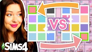 Default VS. Last Swatch Build Challenge in The Sims 4
