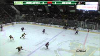 Joe Houk's game-winning goal for the River Hawks at Vermont (Feb. 28, 2014)