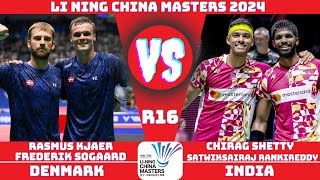 Rankireddy/Shetty (IND) vs (DEN) Kjaer/Sogaard | LI NING China Masters Badminton 2024 | R16