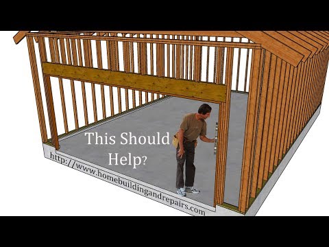 How to Frame Garage Door Opening for Most Roll up Doors How to Frame Garage Door Opening for Most Roll up Doors