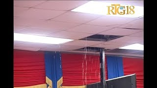 Parlement Haïtien.-  Gouttière, problème d'électricité à la Chambre des Députés