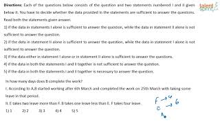 Data Sufficiency | Model 7 - Time \u0026 Work