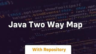 java two way map