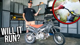 Trying to FIX BRAYDONS New DIRTBIKE! *Unsinking a 110*