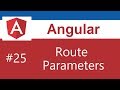 Angular Tutorial - 25 - Route Parameters