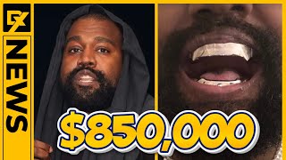 Kanye West Shows off New $850,000 Teeth