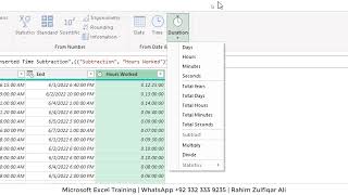 Power Query | Calculating Hours Worked | Time Transformations | Microsoft Excel / Microsoft POWER BI