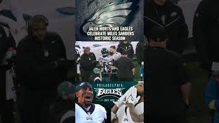 Jalen Hurts And Eagles Celebrate Miles Sanders: Philadelphia Eagles #shorts