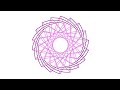 Simple Python Turtle Graphic and Code: E-Spirograph 9