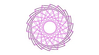 Simple Python Turtle Graphic and Code: E-Spirograph 9
