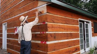 Log Cabin on a budget! DIY construction hack