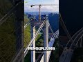 jembatan tertinggi di dunia sedang dibangun di jembatan ngarai guizhou huajiang #shorts