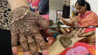 Teeyan tej Dia #Celebration#bassifamily dailyvlog #trending#henna#design #punjabivlog