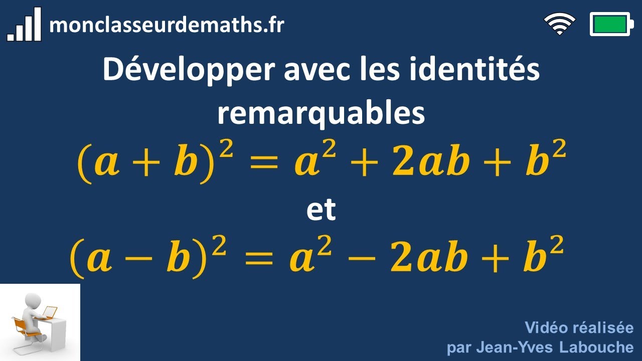 Développer Avec Les Identités Remarquables (a+b)² Et (a-b)² - YouTube