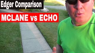 EDGER COMPARISON- MCLANE  vs ECHO PAS-280 STICK EDGER