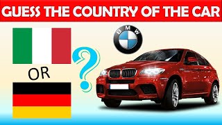 Guess the Country of Origin of the Car Brands | Car Logo Quiz | Car Quiz