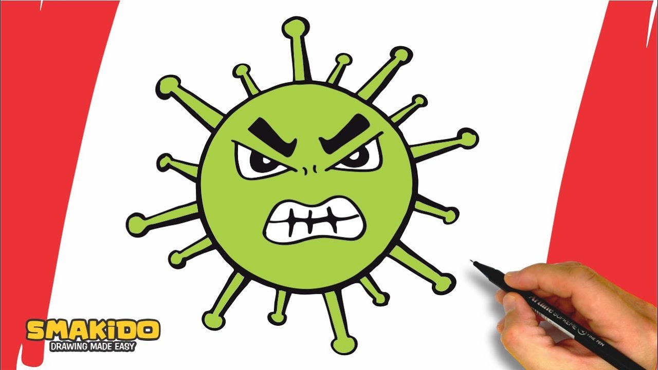 How To Draw Virus
