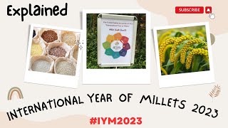 International Year of Millets 2023 #IYM2023