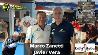 INCREIBLE REACCION  Marco Zanetti Italia vs Javier Vera Mexico Million Dollard Billard