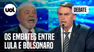 Debate: os embates entre Bolsonaro e Lula durante o debate presidencial
