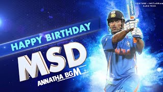 Thala M.S Dhoni | Birthday What'sapp Status | Ft.Annatha