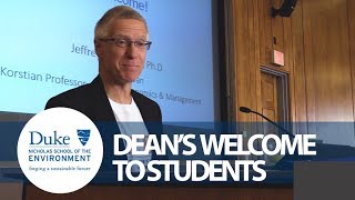 Dean's Welcome for Admitted Students Visitation Weekend 2018