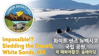 Impossible!? Sledding the Desert, White Sands, NM