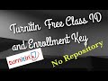 Turnitin Free No Repository Class ID and Enrollment Key