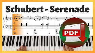 Schubert - Serenade D.957 No.4 Ständchen (Easy)| Piano Sheet Music | Piano Tutorial