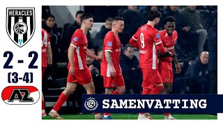 Heracles vs AZ Alkmaar 2-2 (Pen. 3-4) Samenvatting | KNVB Beker, Semifinal 2024/25