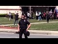 police protect kkk at staged rally in rome georgia