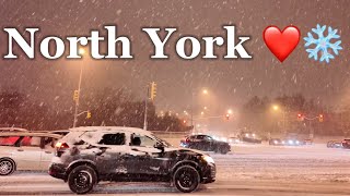 ❤️❄️(4K)Explore North York in the glorious and beautiful snow. December 22,2024🇨🇦❤️